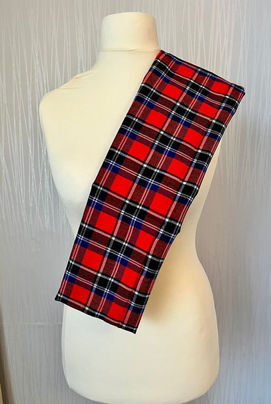 Classic Red Tartan Heritage Head Wrap