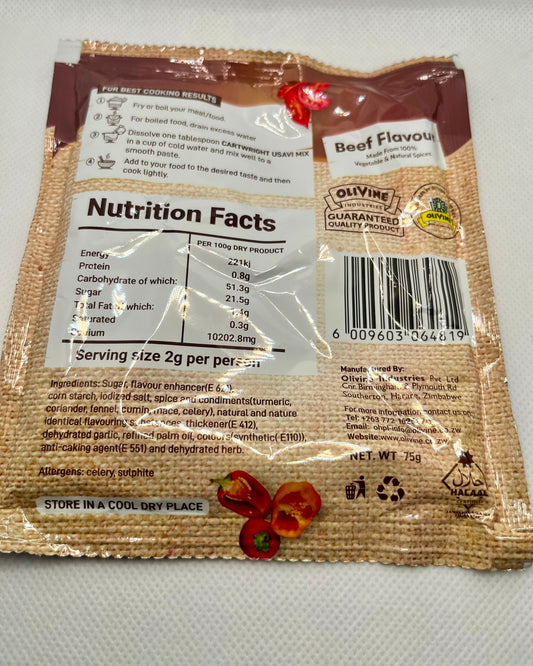 Cartwrights Usavi Mix Original Blend Mix Chicken Flavour - 75g