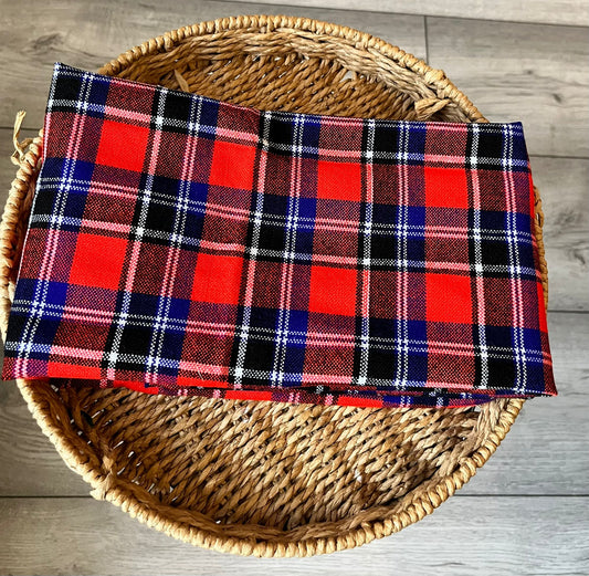 Classic Red Tartan Heritage Head Wrap