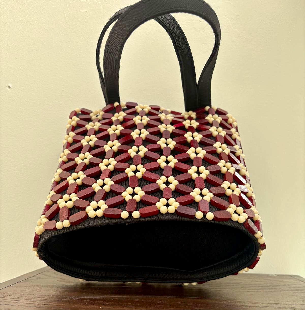 Gold and Maroon Bag