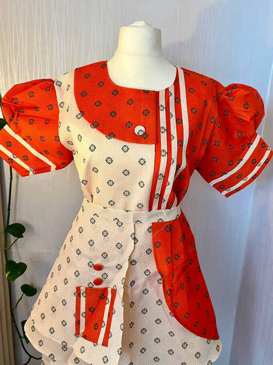 Sunset Bloom Peplum Dress